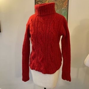 J. crew Wool red sweater READ